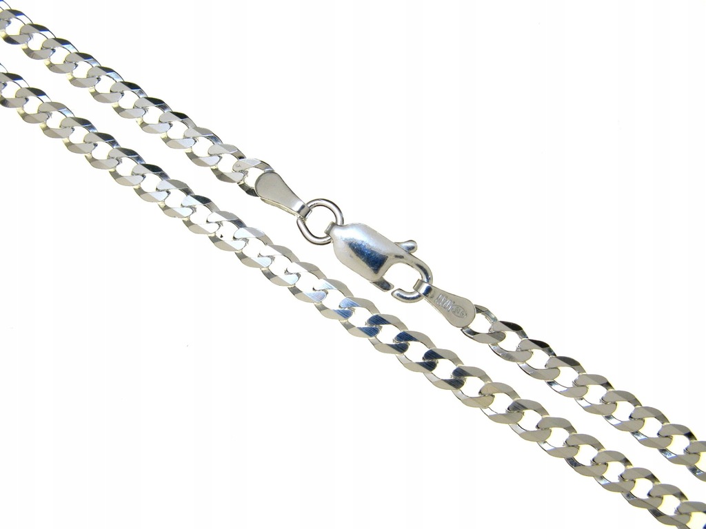 Srebrny łańcuch łańcuszek pancerka 17,5 g --50 cm