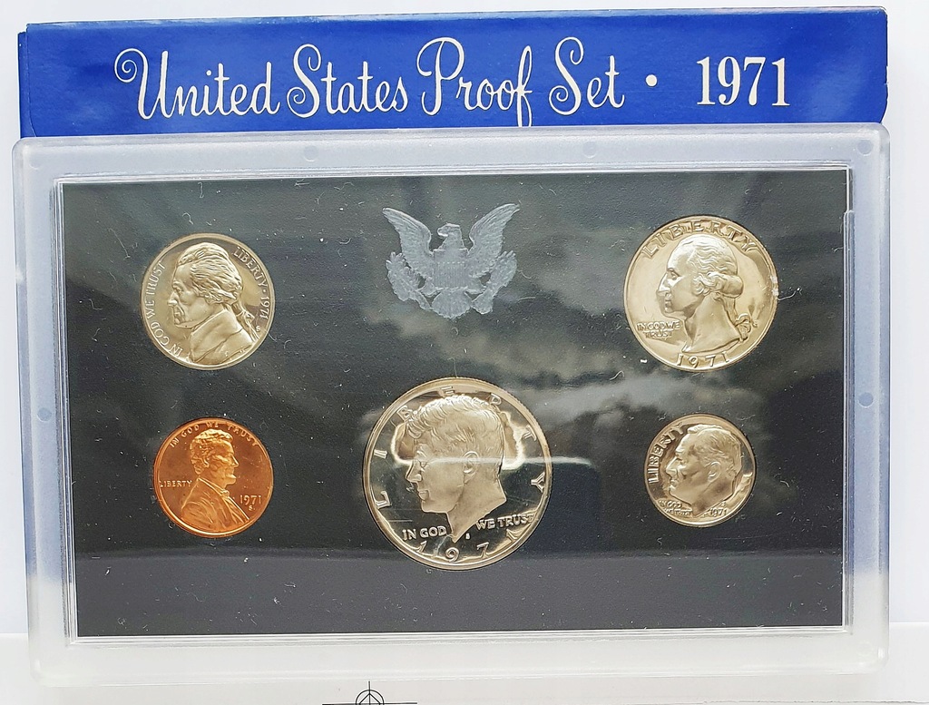 ZESTAW MONET - UNITED STATES PROOF SET 1971