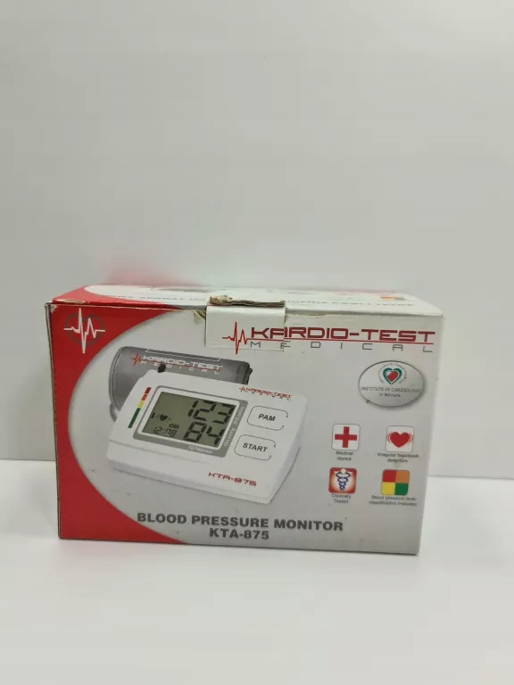 CIŚNIENIOMIERZ ELEKTRONICZNY KTA-875 KARDIO-TEST MEDICAL