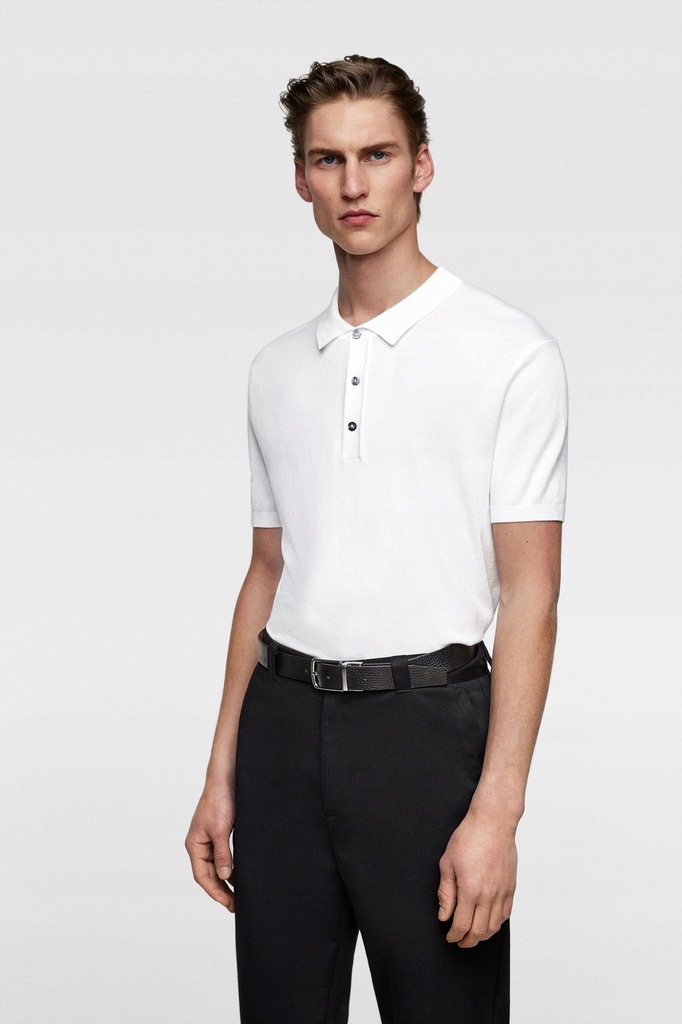 22O052 ZARA MAN__MI6 KOSZULKA POLO KOŁNIERZYK__M