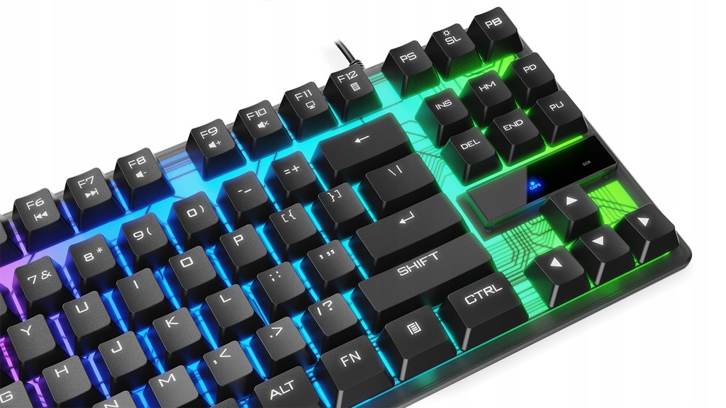 Купить Черная игровая клавиатура KRUX Solar TKL RGB: отзывы, фото и ...