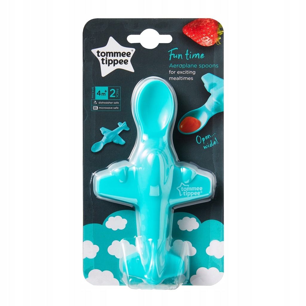 Tommee Tippee Łyżeczka do karmienia Samolot x2szt