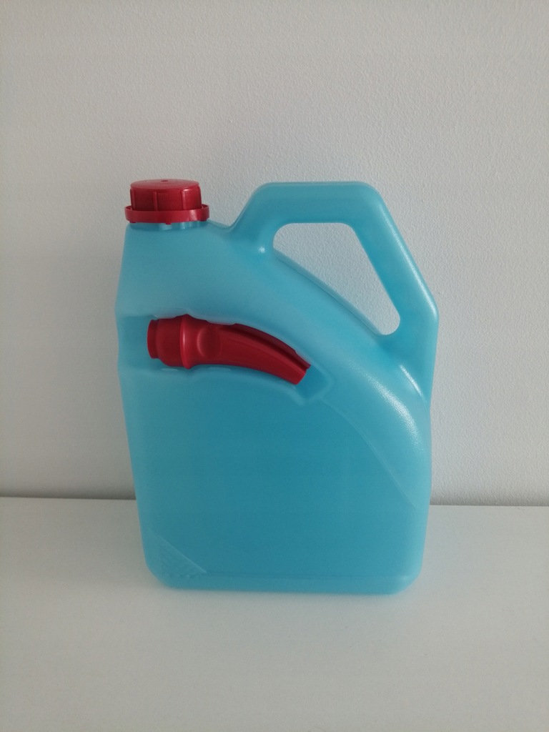 Kanister butelka bańka pojemnik 4L niebieski lejek