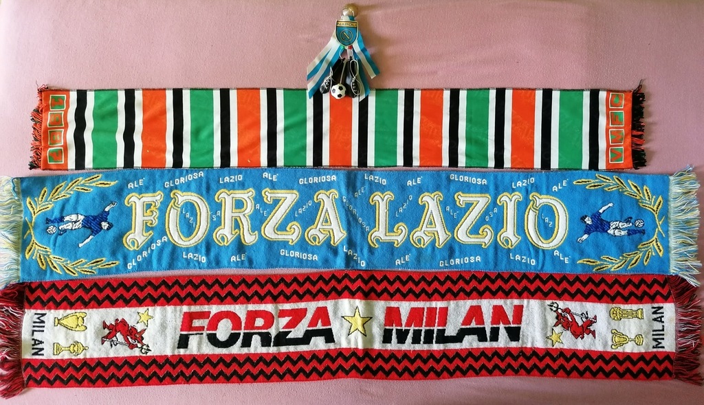 Szaliki Ac Milan Lazio VMFC 1987 zawieszka Napoli