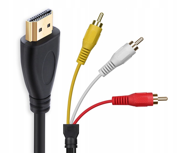 PRZEWÓD KABEL ADAPTER HDMI DO 3x RCA Cinch