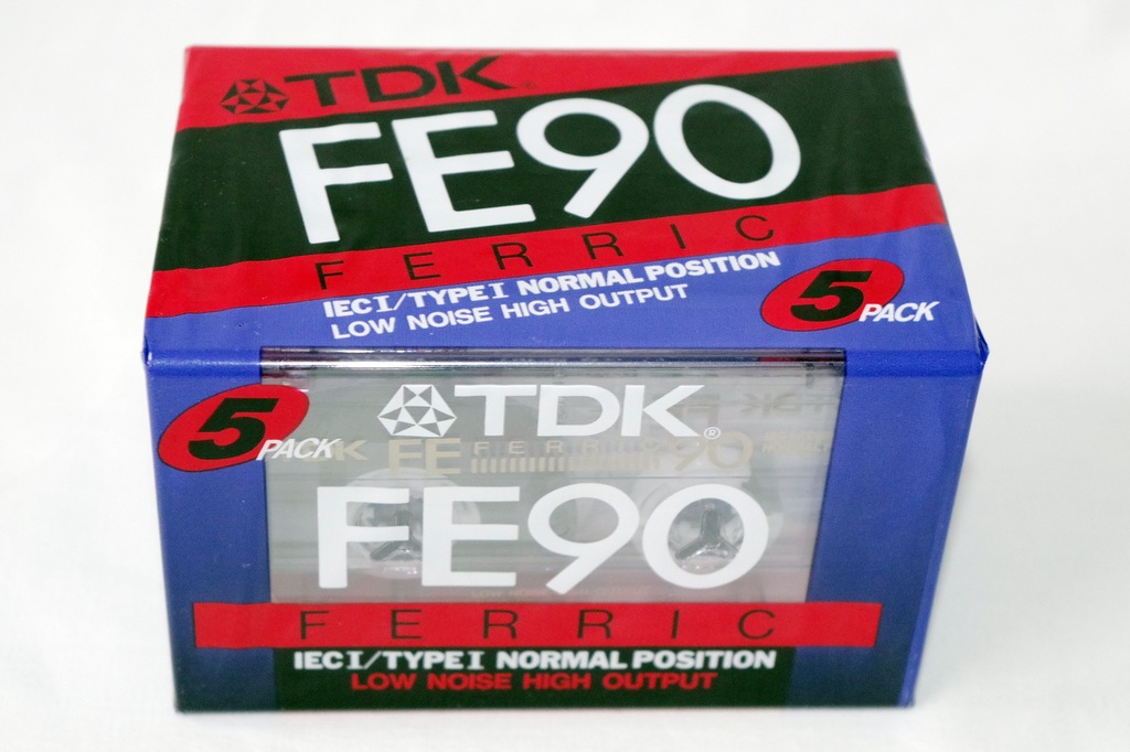 5-pack TDK FE 90 FERRIC NOWE Tylko 15,60 za 1 szt.