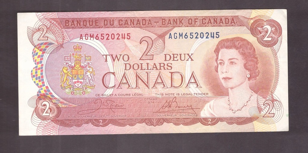 Kanada - Banknot - 2 Dolar 1974 rok