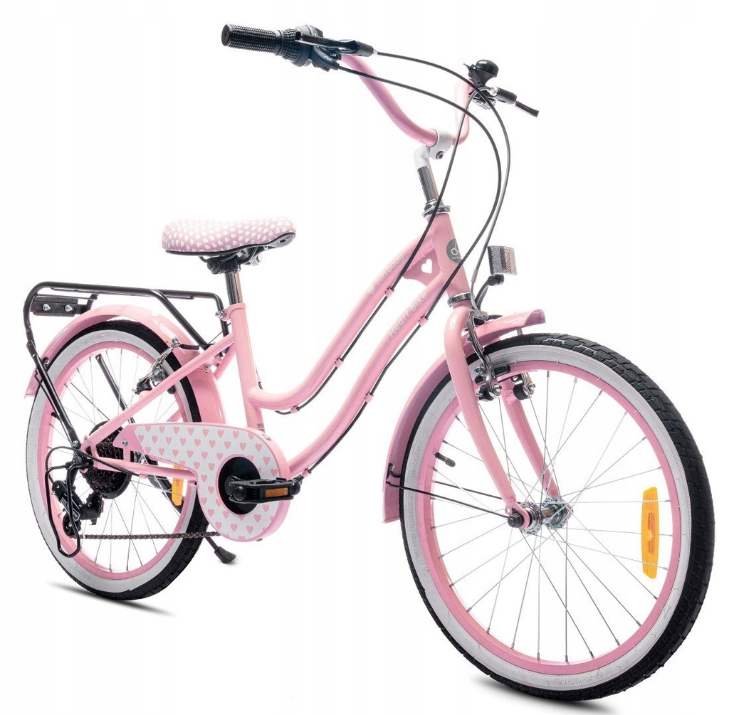 ND31_J03_016_4_7 Rowerek dla dziewczynki 20 cali Heart bike 6-biegowa SHIMA