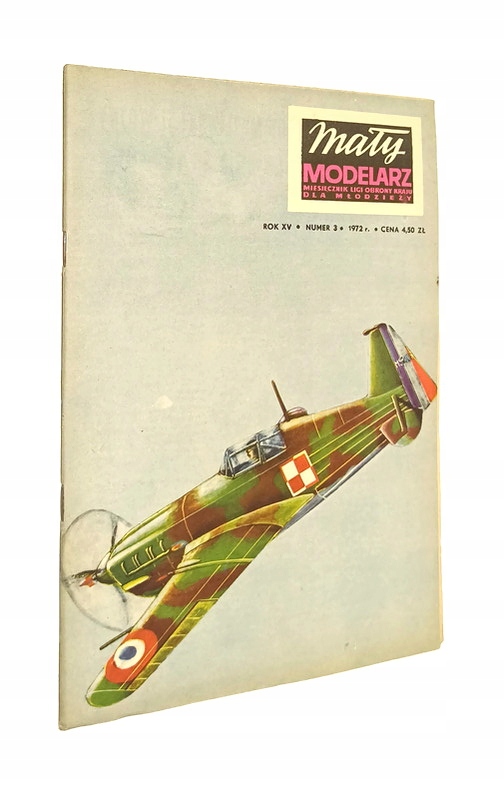 MAŁY MODELARZ SAMOLOT MYŚLIWSKI NUMER 3 1972