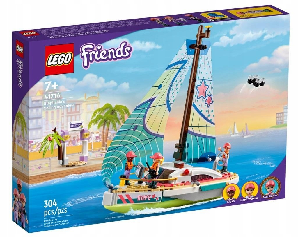 LEGO FRIENDS STEPHANIE I PRZYGODA POD ŻAGLAMI