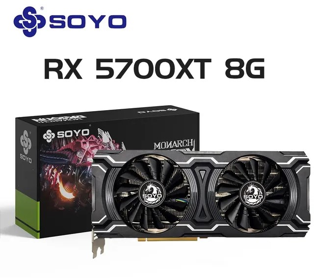 SOYO AMD Radeon RX5700XT 8GB Karta graficzna do gier GDDR6 | 256 BIT