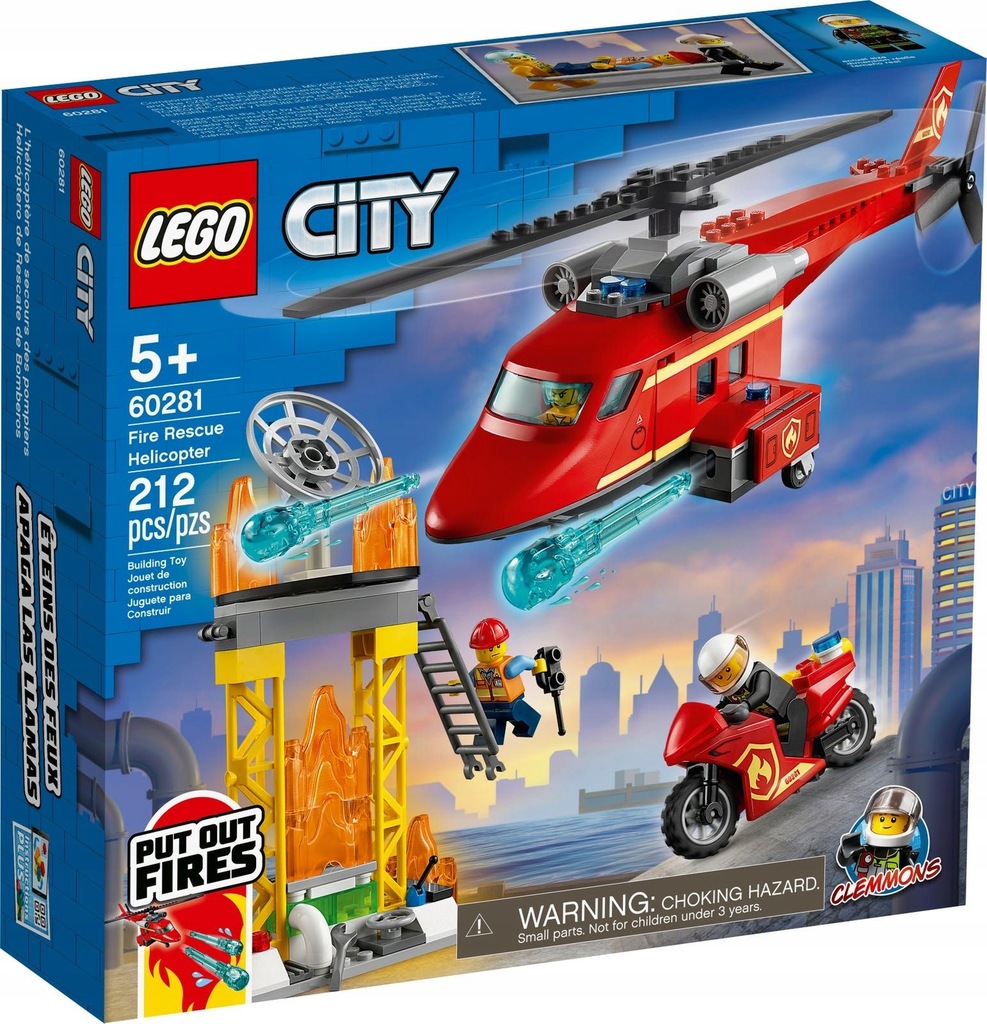 LEGO City 60281 Strażacki helikopter ratunkowy Szybka wysyłka!