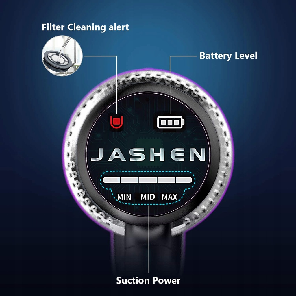 Odkurzacz PIONOWY JASHEN V16 MOCNO SSIE JS-AV02A02 - 9992102004 ...