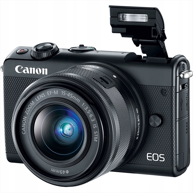 Canon EOS M100 + 15-45 IS + adapter EF + akcesoria