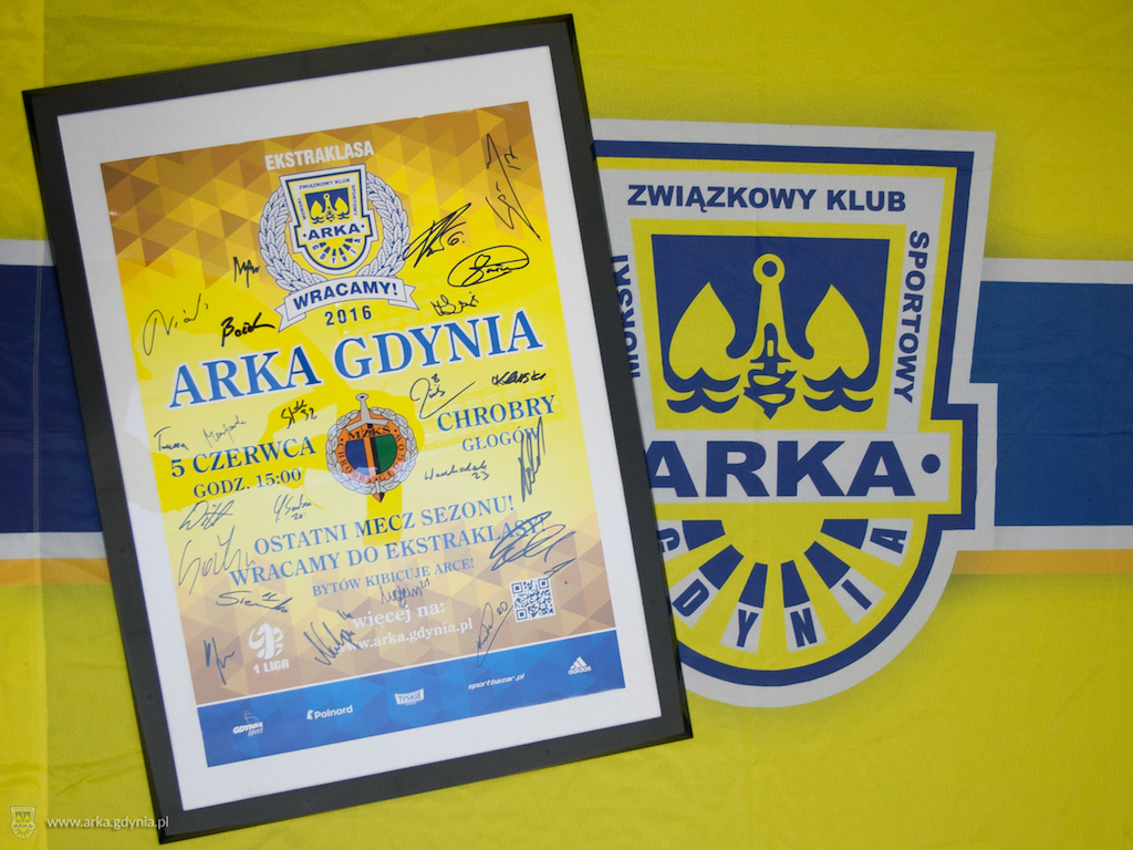 Plakat z autografami - Awans 2016!