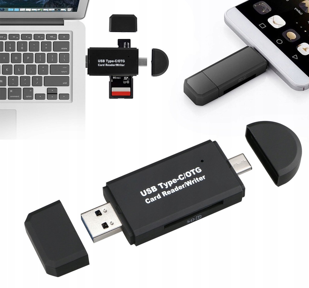 Купить Устройство чтения карт SD microSD TF Micro USB USB-C OTG 5 в 1: отзывы, фото, характеристики в интерне-магазине Aredi.ru