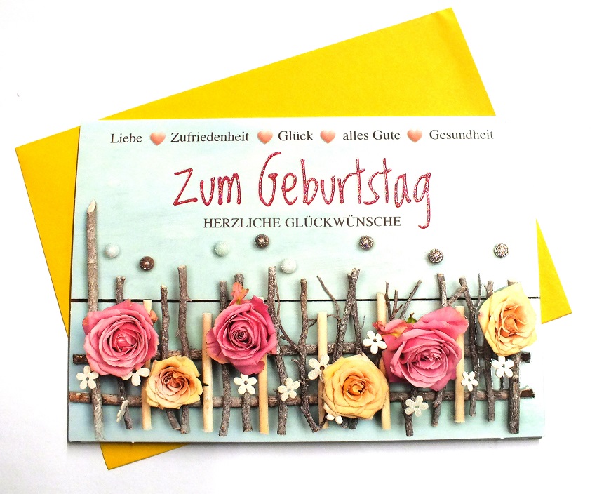 KARTKA urodziny GEBURTSTAG życzenia po niemiecku 6686681337 oficjalne archiwum Allegro