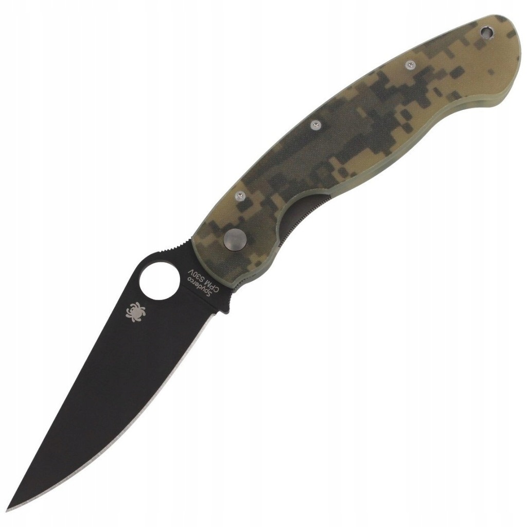 Nóż Spyderco Military Model G-10 Camo / Black Blad