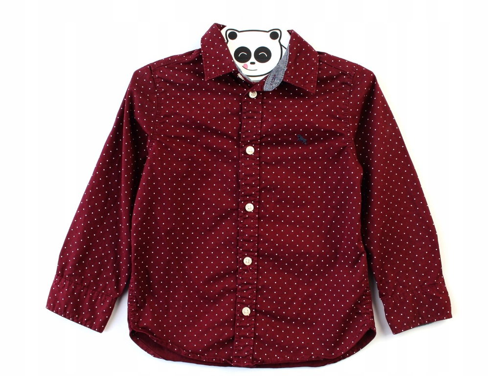 H&M Koszula casual logowana wzorek kropki r. 3-4 lata 104 cm