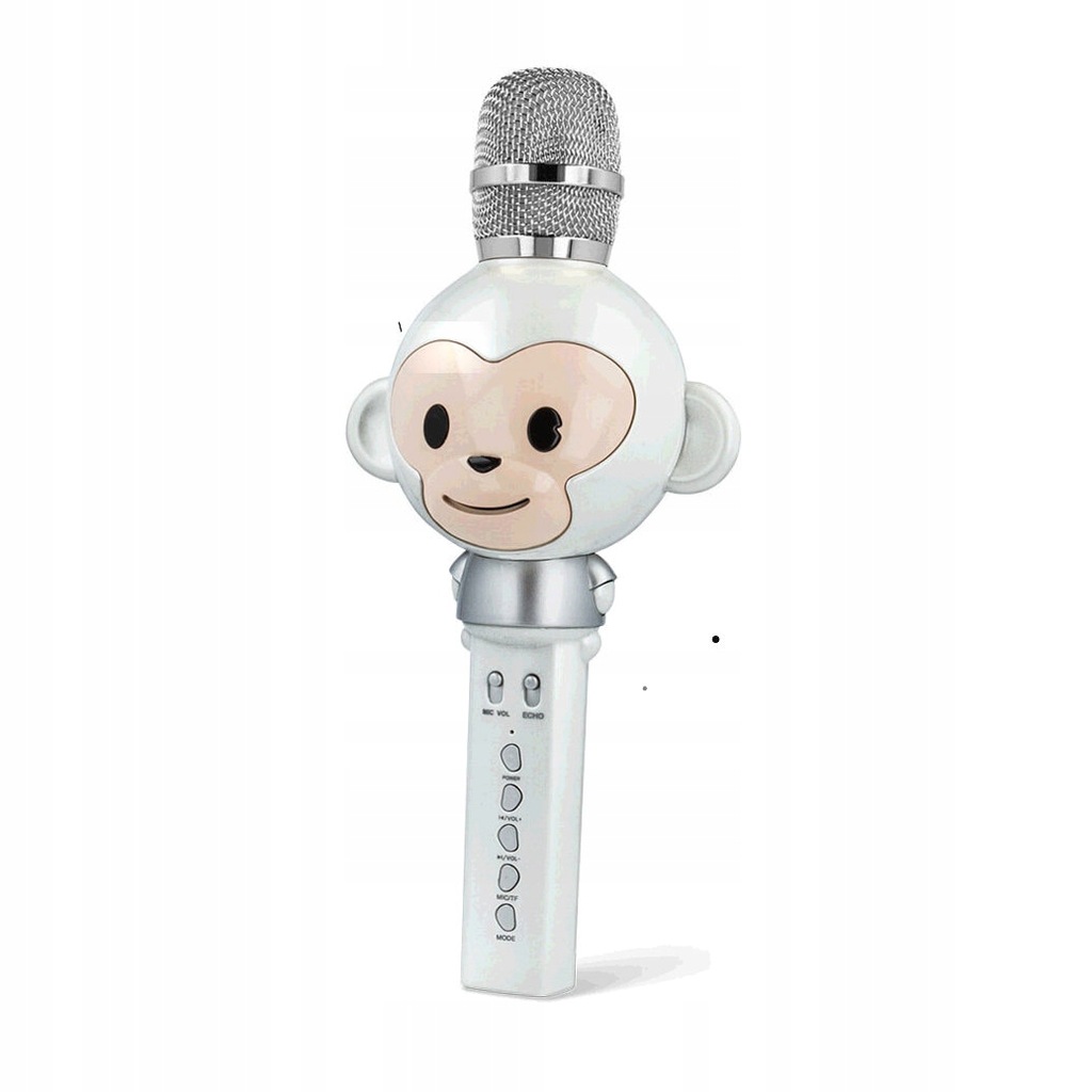 Mikrofon bluetooth z głośnikiem małpka dla dzieci