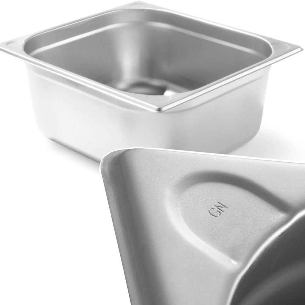 Pojemnik GN 2/3 stalowy Kitchen Line wys. 200 mm -