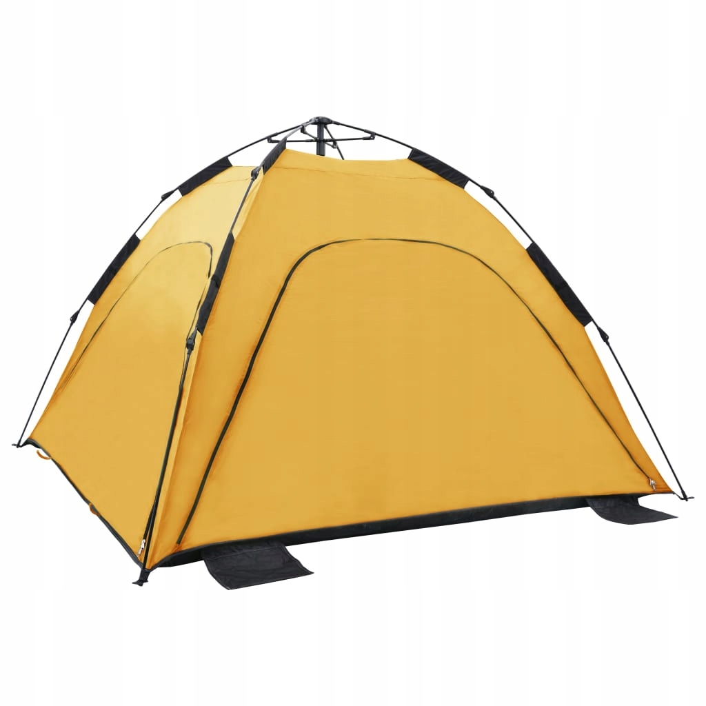 Namiot plażowy typu pop-up, 220x220x160 cm, żółty
