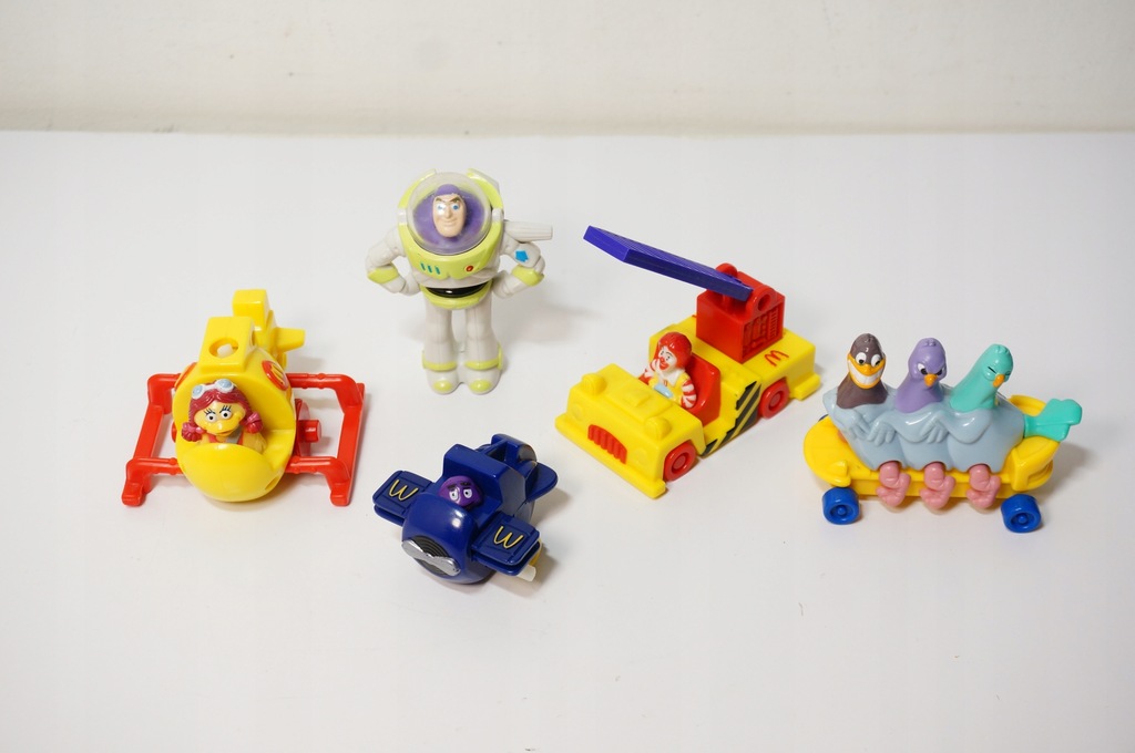 Mc Donald 5 Starych zabawek z lat 1993-1995r