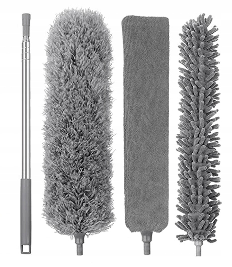 SZCZOTKA MIOTEŁKA DO KURZU TELESKOPOWA DŁUGA 4w1 XXL 3 KOŃCÓWKI