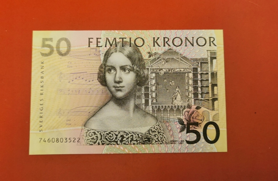*a40* Szwecja 50 koron - stan bankowy