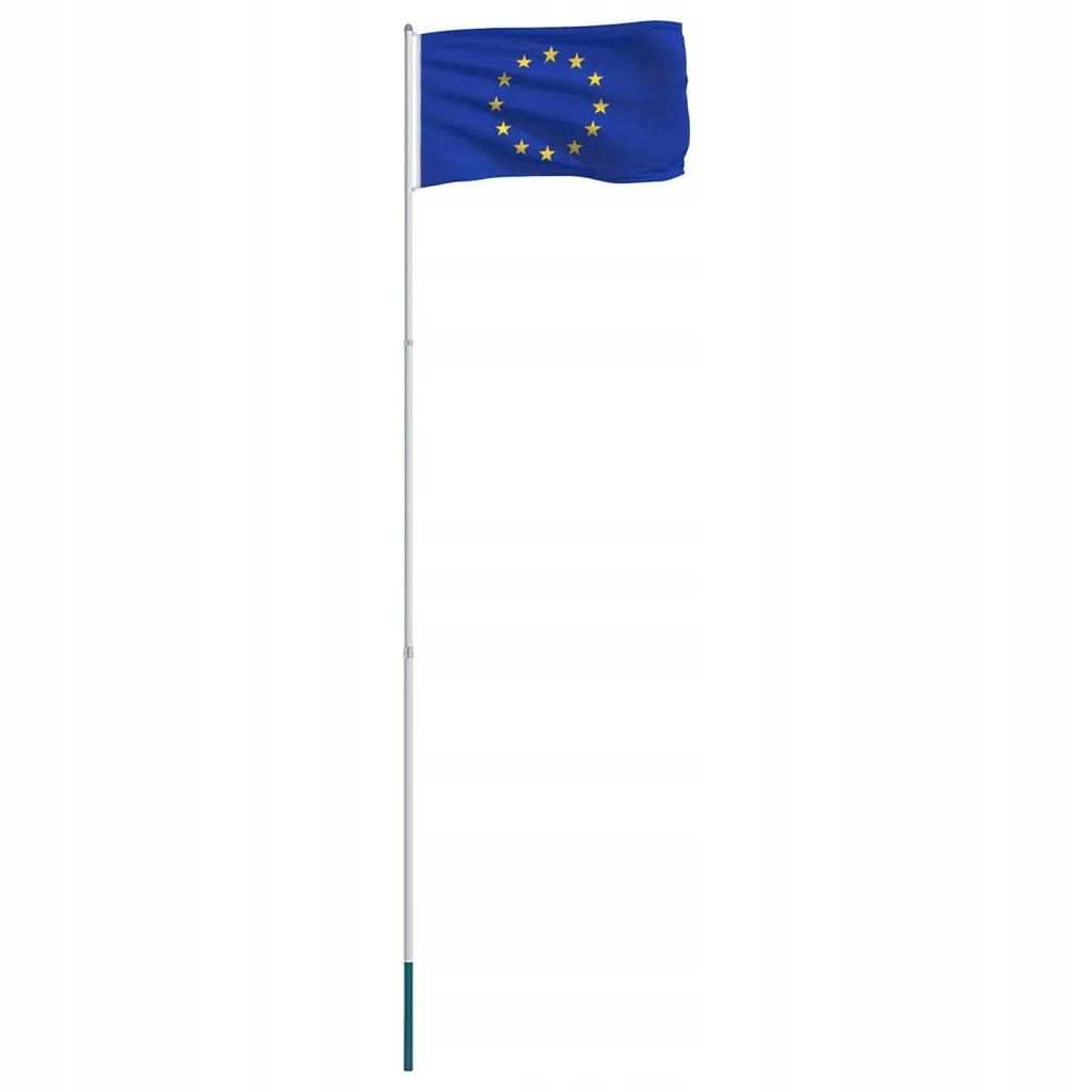 Flaga Europy Z Aluminiowym Masztem 4 m 90 x 150 cm