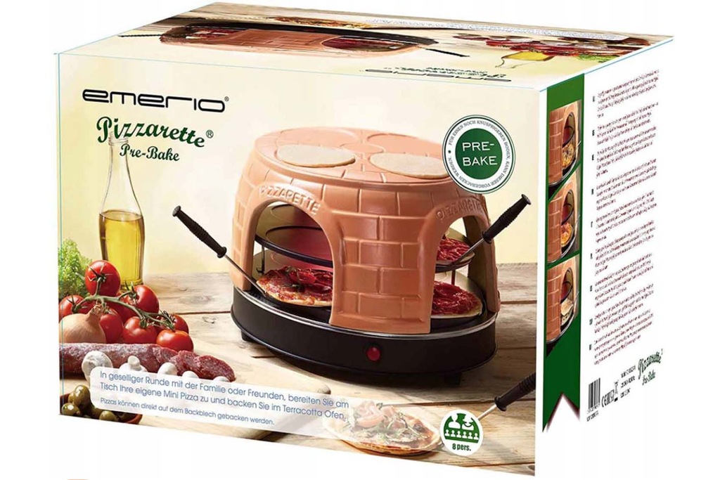 Forno Per Pizza Emerio PIZZARETTE - Terracotta Handmade, Per Mini Pizza, Design Brevettato - Foto 7