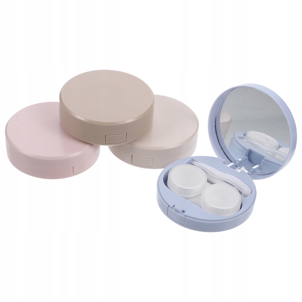 4pcs Contact-lens Case Colored Cosmetic Lens Case