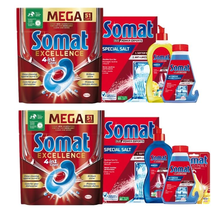 Somat Excellence 102 Zestaw do zmywarki XL 9 szt