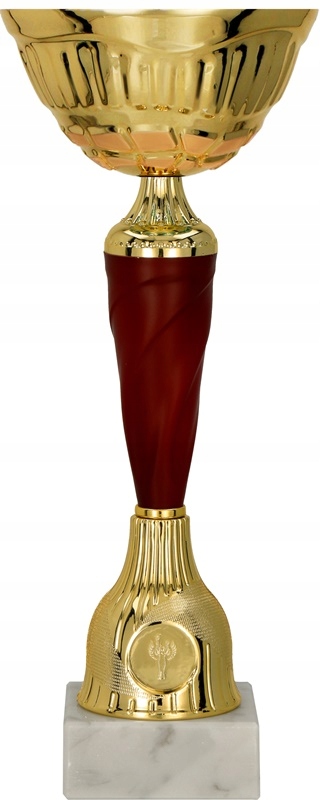 Metalowy Puchar Złoty-Burgund 34cm +GRAWER GRATIS