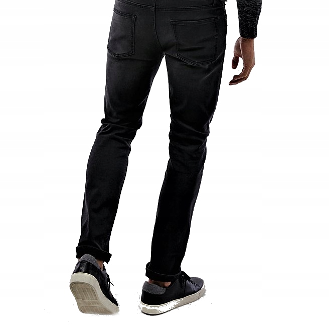 H&M spodnie SKINNY FIT LEG SLIM rurki W32 LONG
