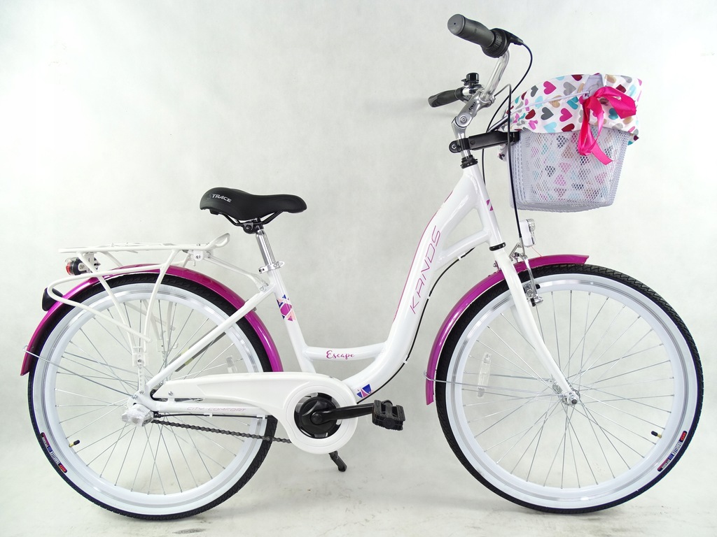 Rower na komunie Kands ESCAPE s17'' 26 różowy 11957022328 oficjalne archiwum Allegro