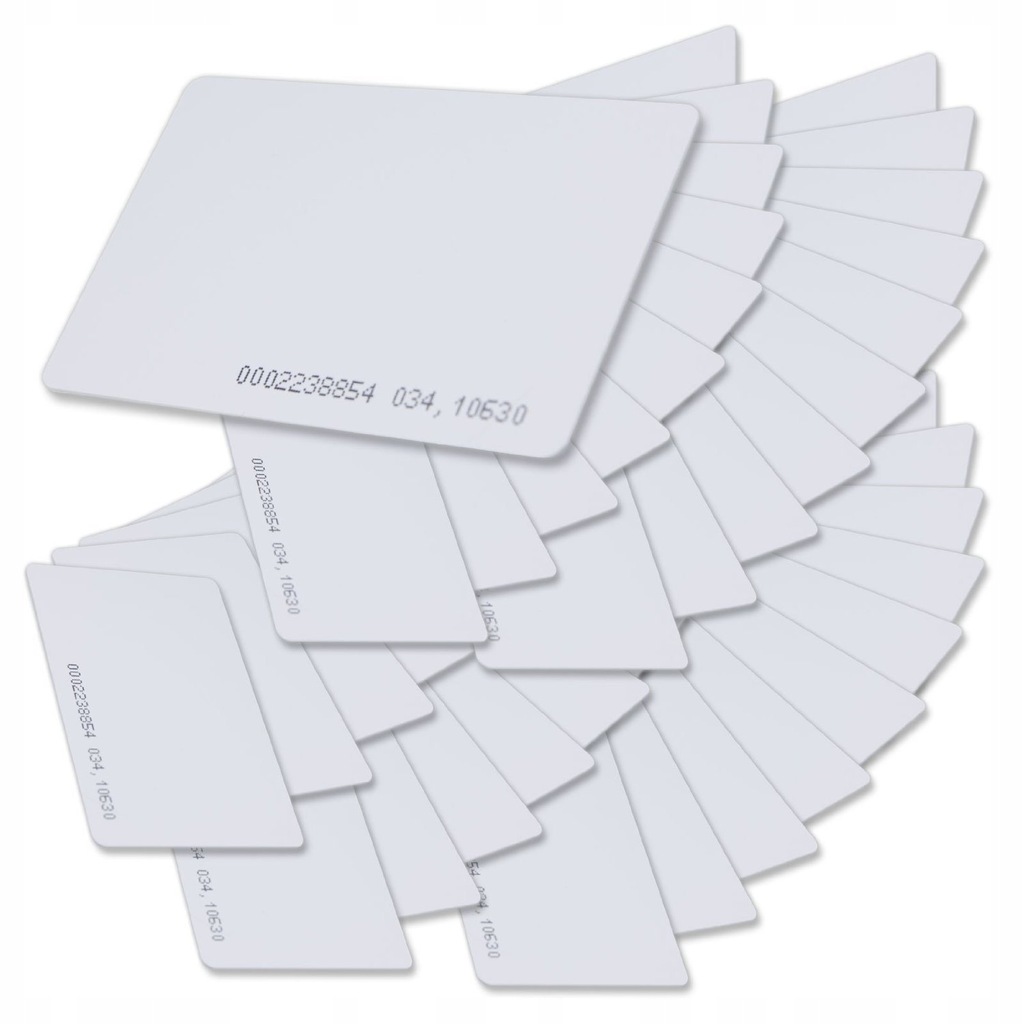 100 x Karta zbliżeniowa RFID 125KHz TK4100 ID
