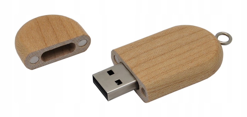 Pendrive Drewniany owalny 16 GB USB 3.0