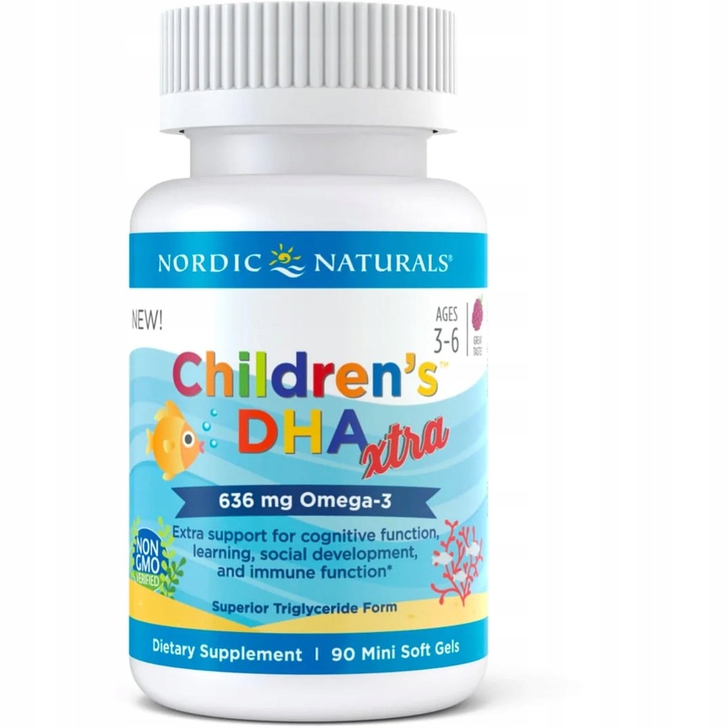 NORDIC NATURALS Childrens DHA Xtra 90caps Omega-3