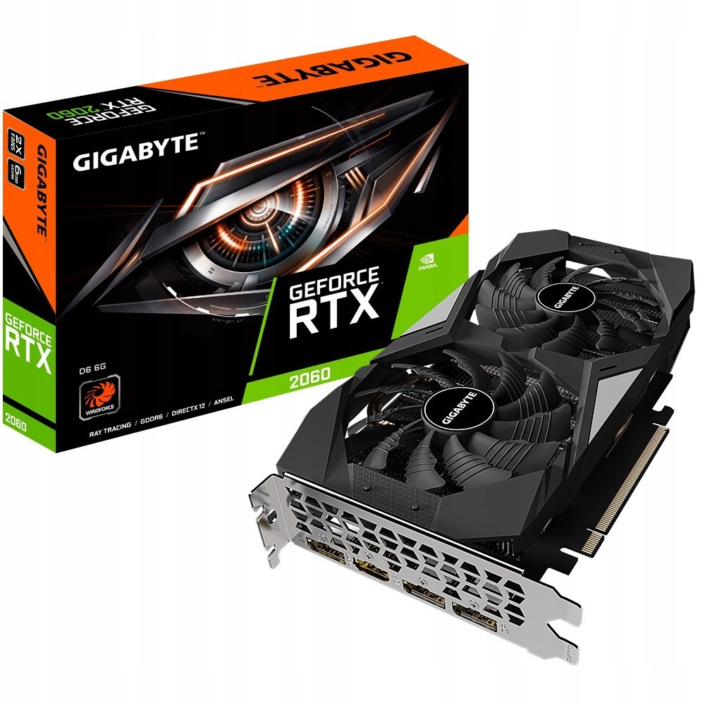 Gigabyte GV-N2060D6-6GD 2.0 NVIDIA, 6 GB, GeForce