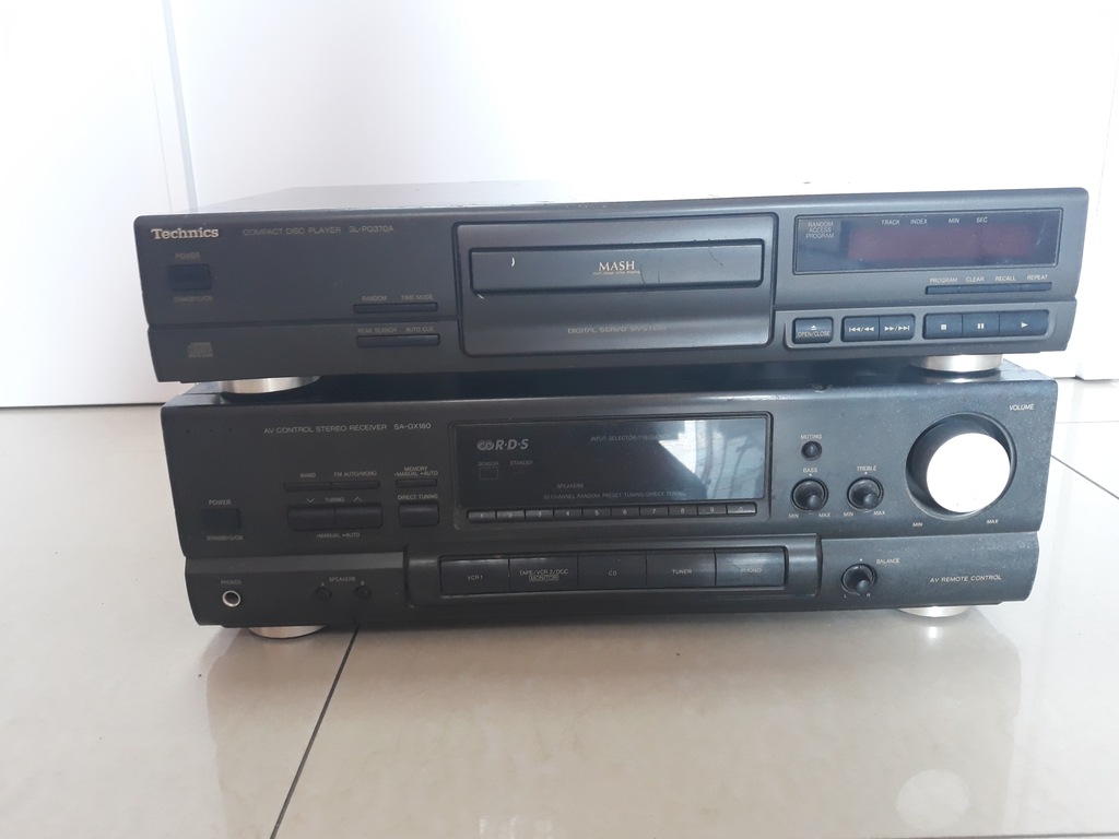 Amplituner Technics SA-GX180 z Odtwarzaczem CD #GR