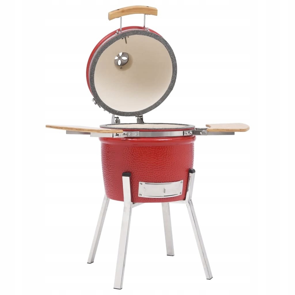 Ceramiczny grill Kamado z wędzarnią, 81 cm