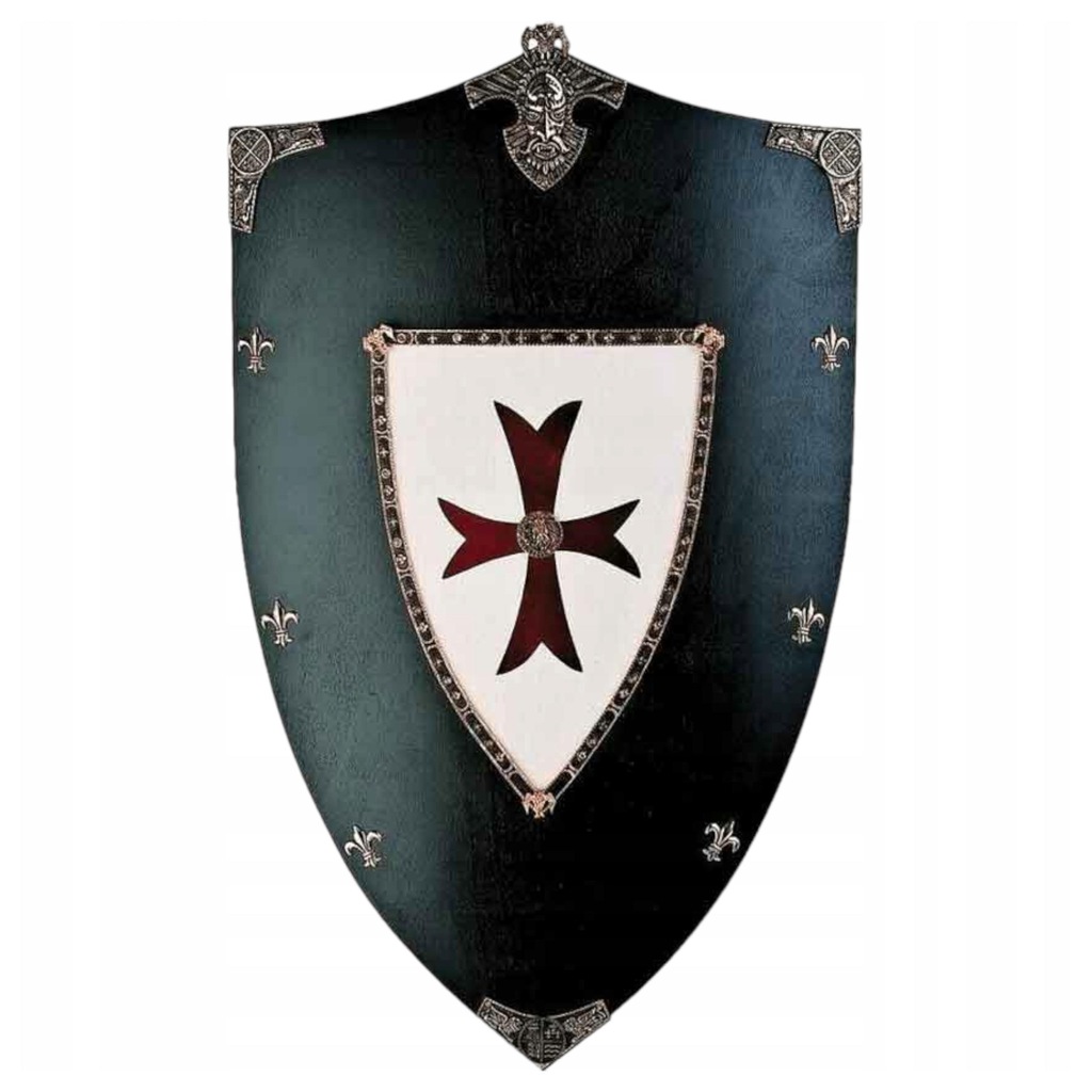 UNIKATOWA TARCZA ZE ZNAKIEM KRZYŻOWCÓW (870)