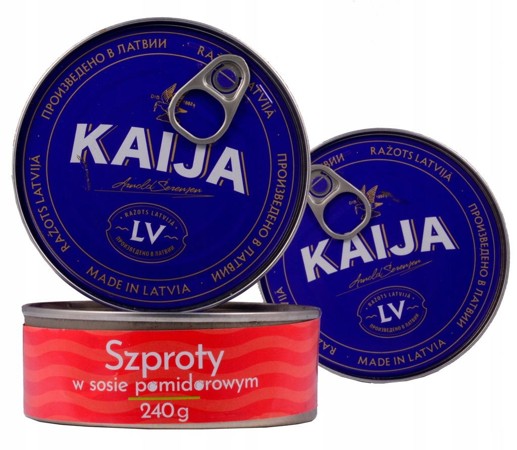 Szproty w sosie pomidorowym Kaija 0,24 kg