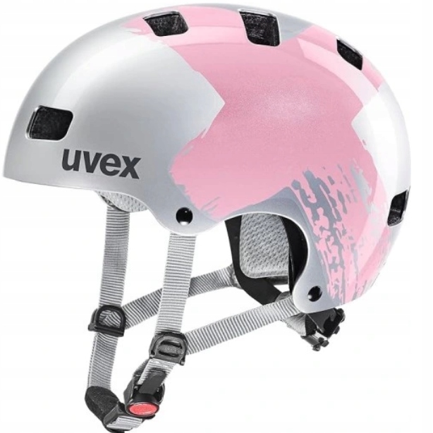 Kask rowerowy Uvex Kid 3 silver/rose 55-58 cm XD1404