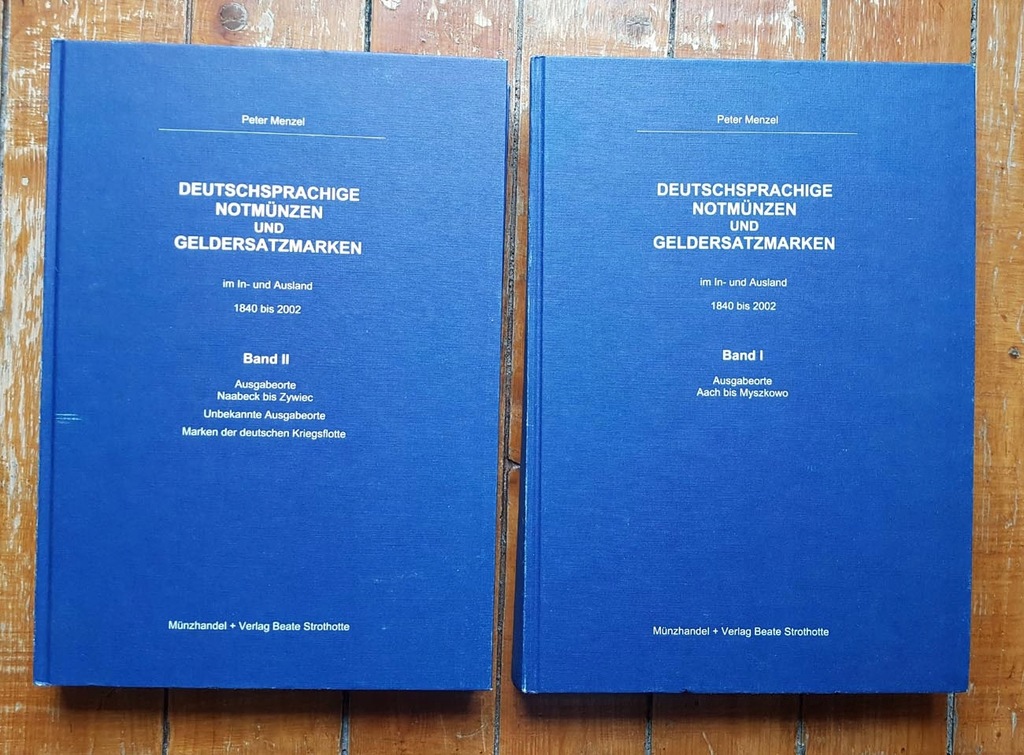 P. Menzel, Katalog Notgeldów Tom I i II 1840-2002
