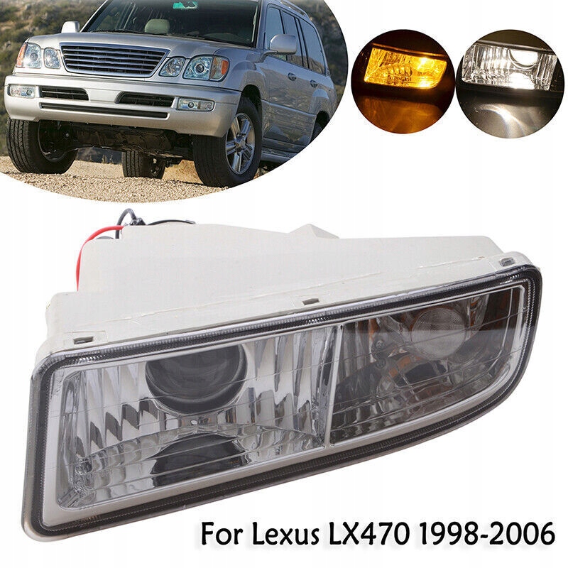 dla Lampa przeciwmgielna przedniego zderzaka lewa Lexus LX470 1998-2007 Lam
