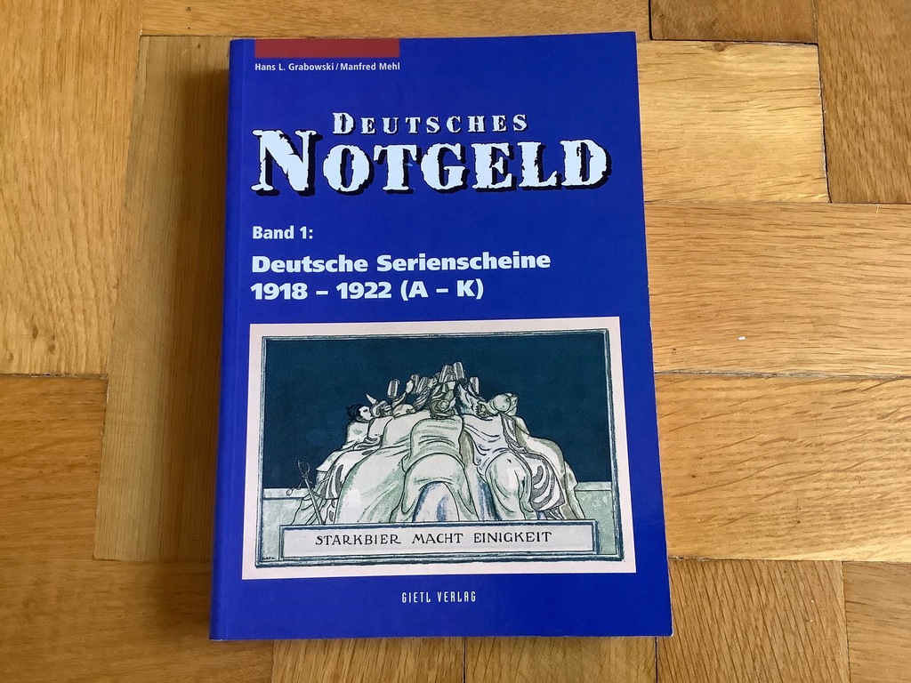 Zestaw katalogów na notgeldy 8 sztuk