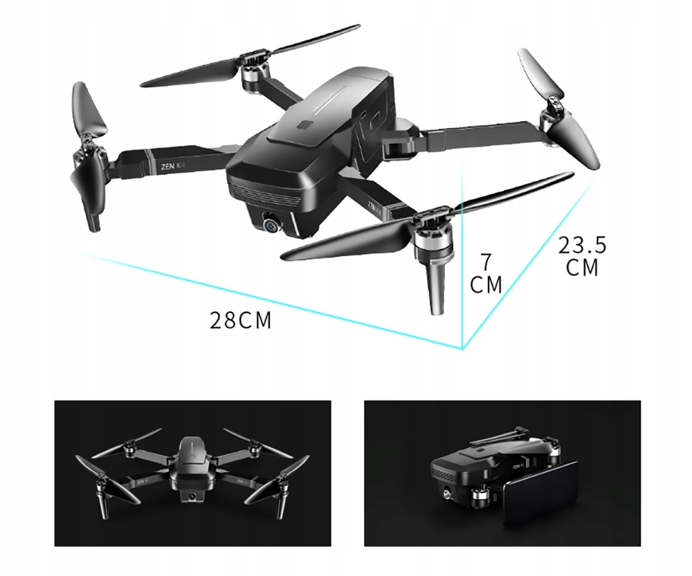 Купить VISUO ZEN K1 DRONE GPS 4K ДВЕ FPV КАМЕРЫ: отзывы, фото, характеристики в интерне-магазине Aredi.ru