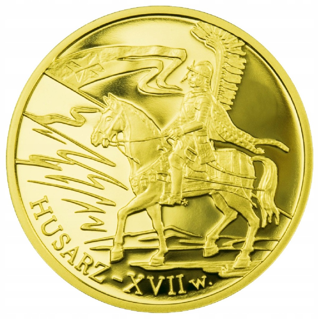 200 zł, Husarz XVII wiek, Złota moneta, 2009